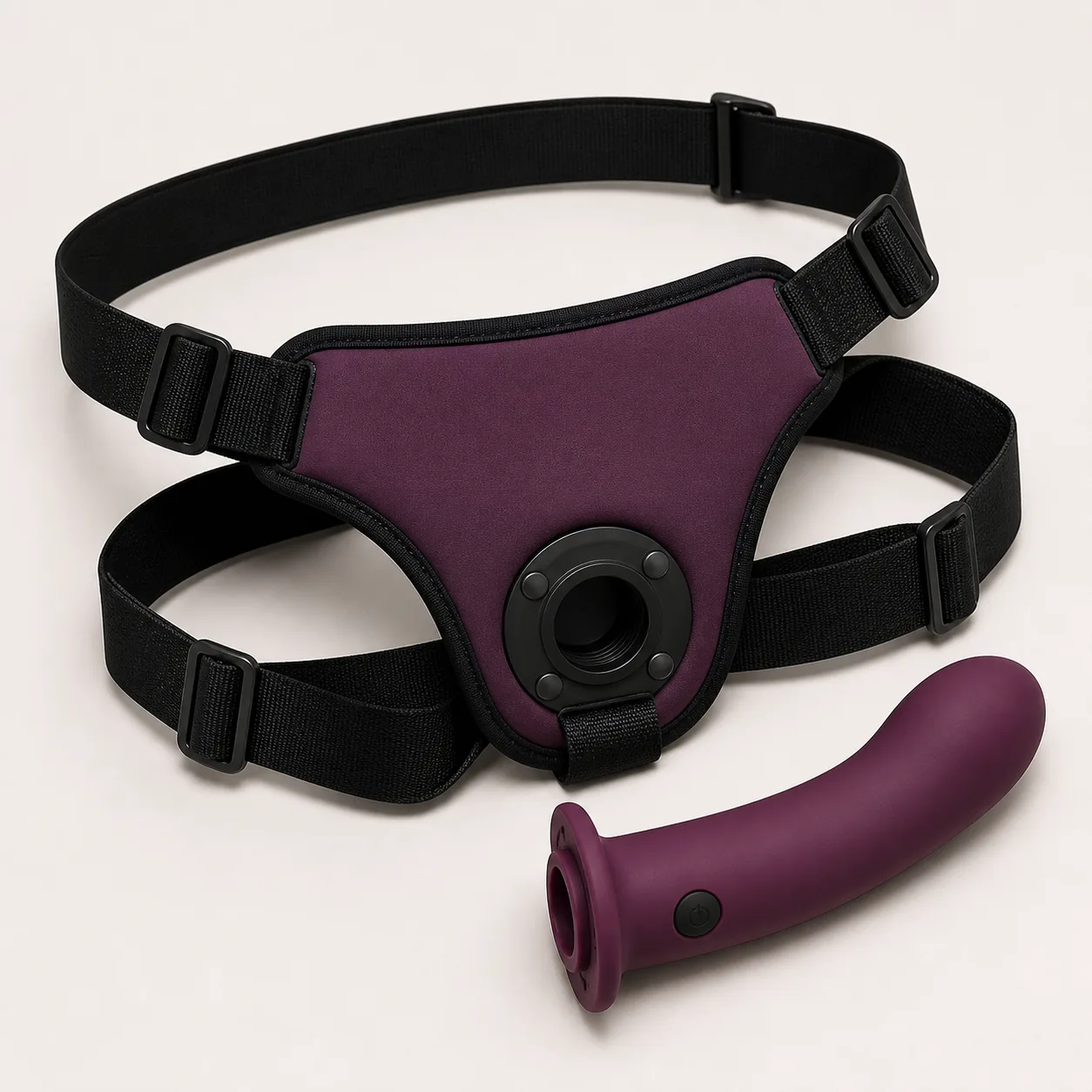 Adjustable Harness Rechargeable Vibrating Wand Kit