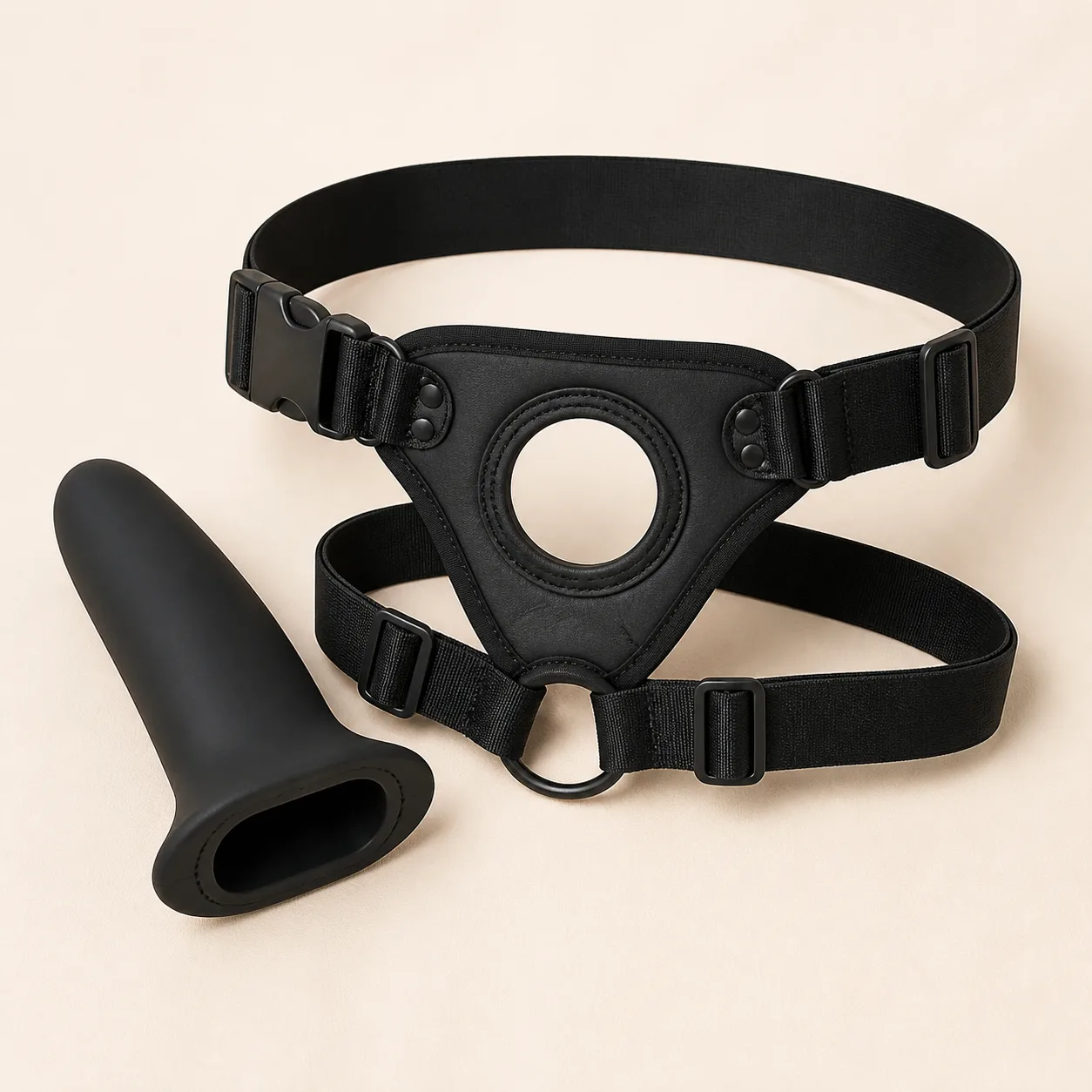 Adjustable Hollow Sleeve Strap-On Harness