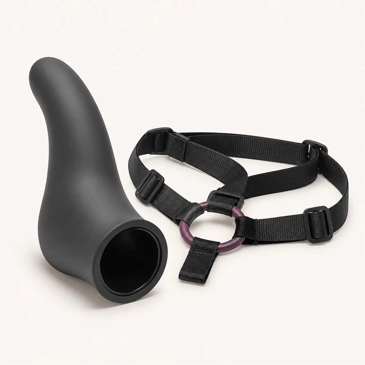 Adjustable Hollow Strap-On Harness Set with Reinforced Socket Sleeve