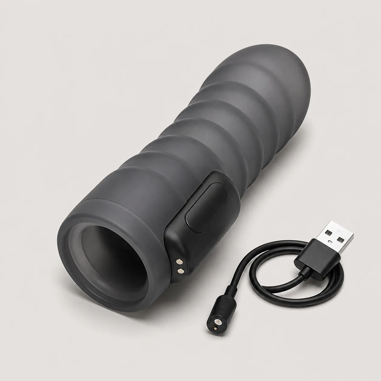App-Controlled Ribbed Silicone Extension Sleeve