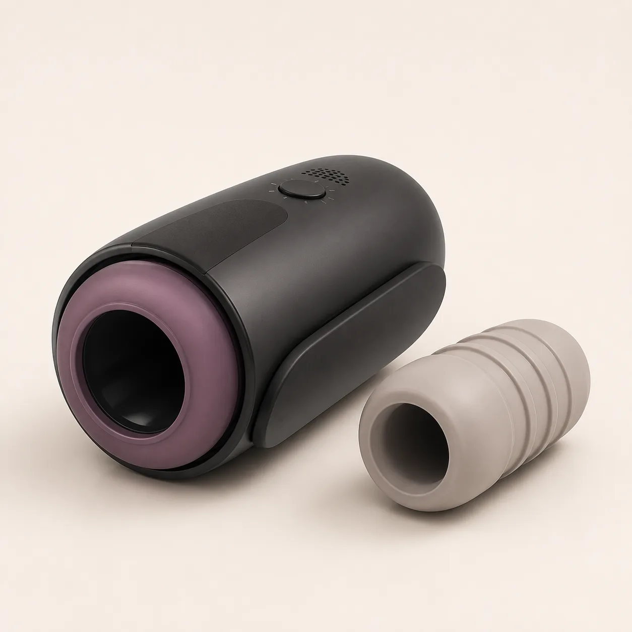 Audio-Reactive Dual-Grip Automatic Stroker with Removable Liner