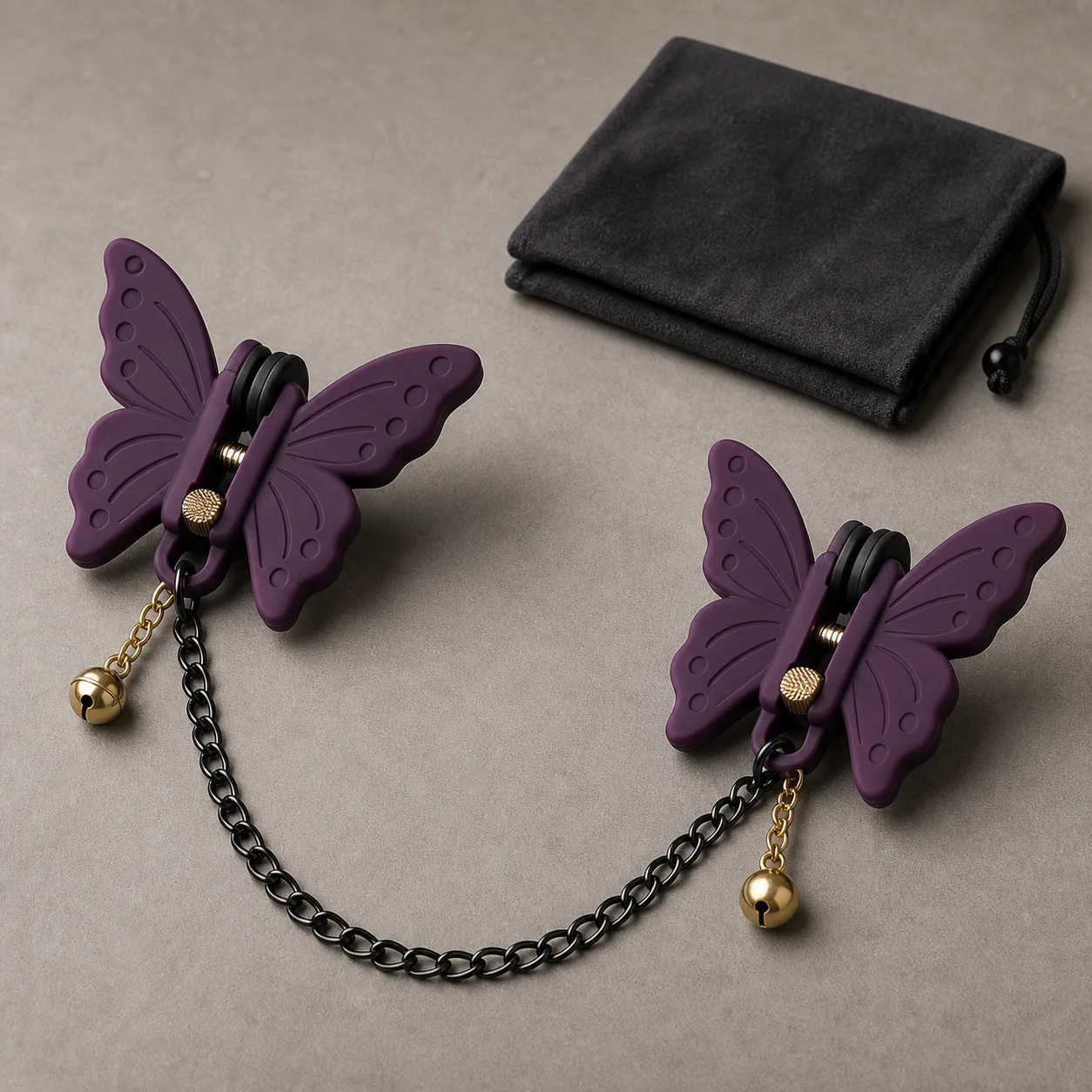 Bell-Tipped Butterfly Sensory Clip Pair