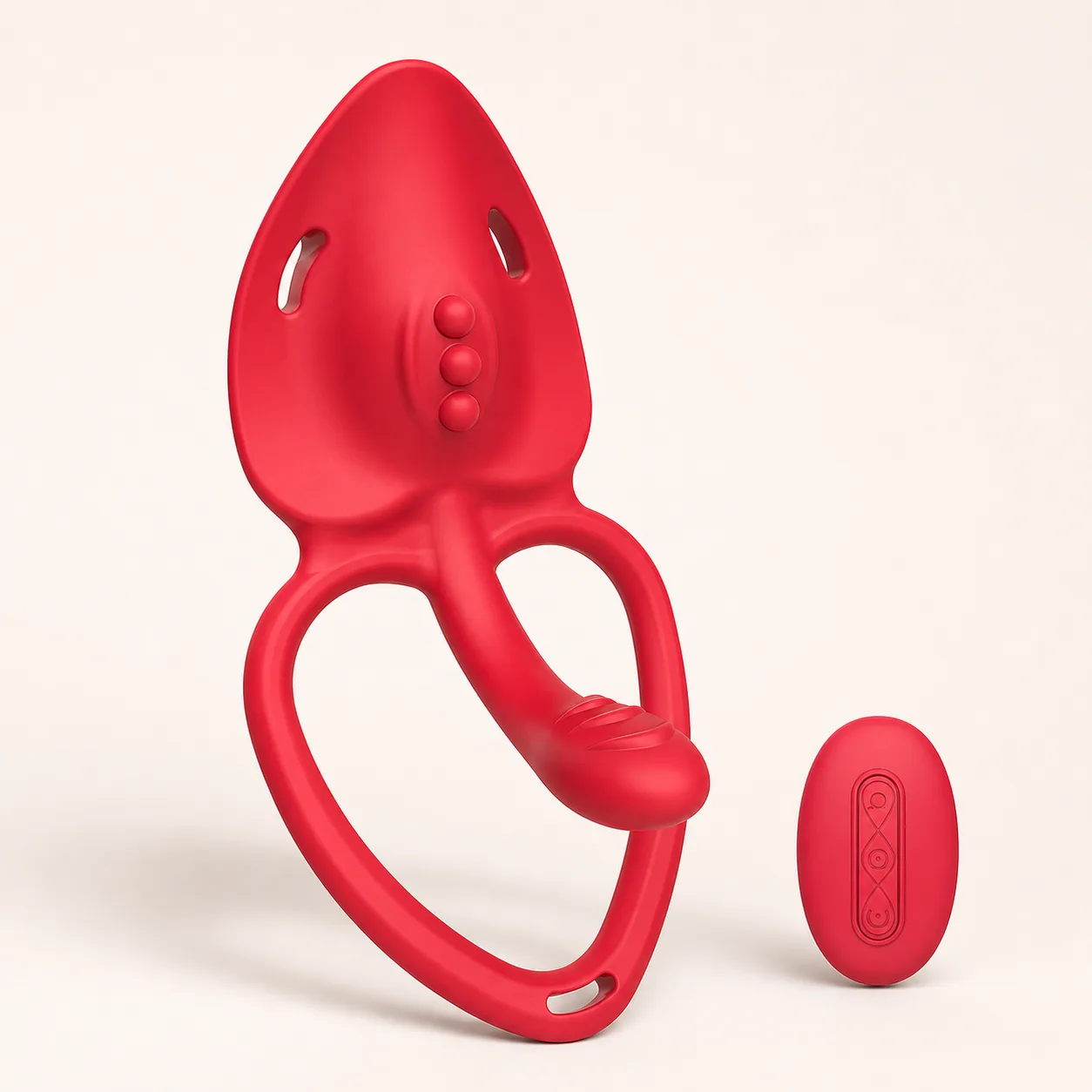 Blue Rabbit BR-HB2505 Red App and Remote 9-Mode Wearable Panty Vibrator