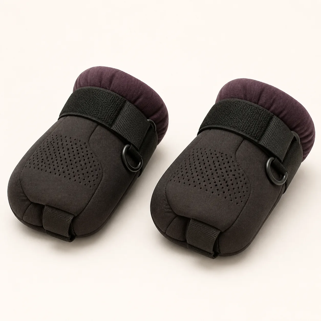 Breathable Padded Fist Restraint Mitt Pair with Quick-Release Tabs