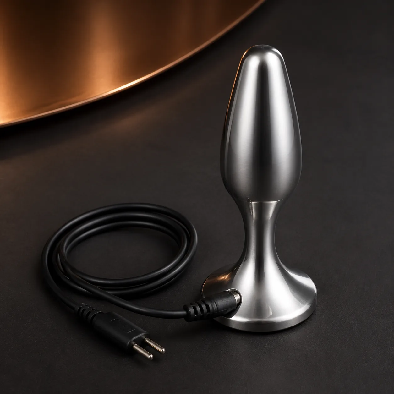 Cable-Ready Metal E-Stim Plug