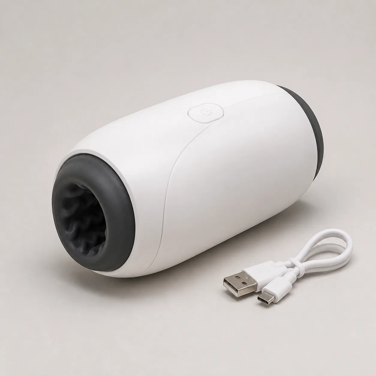 Compact Dual-Opening 10-Mode Vibrating Masturbator