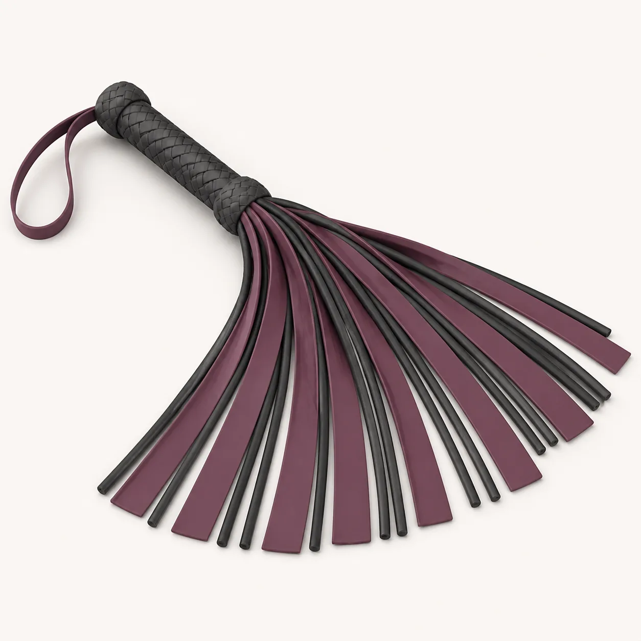 Compact Wrist-Loop Sensory Flogger with Alternating Falls