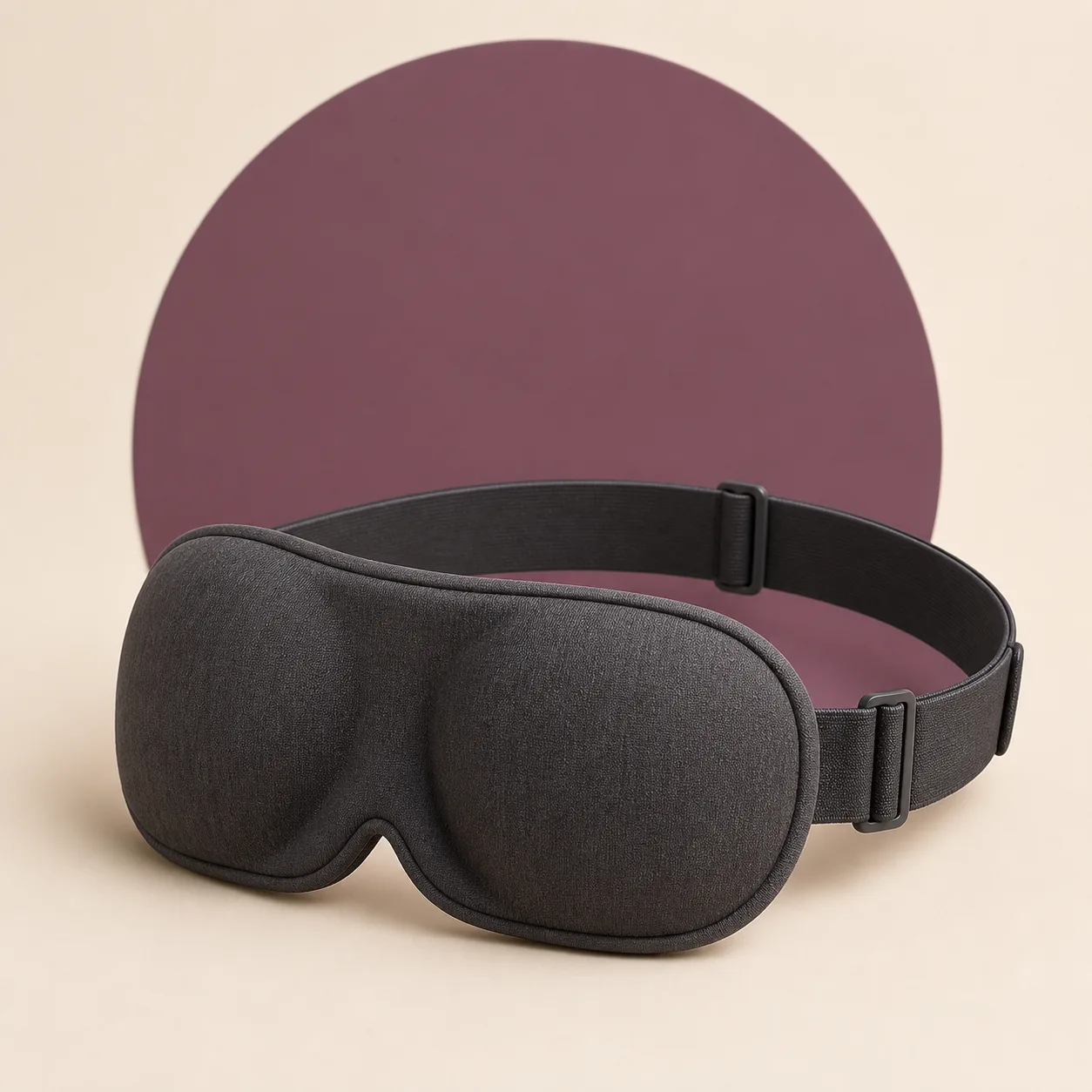 Contoured Blackout Blindfold - Adjustable Sensory Eye Mask