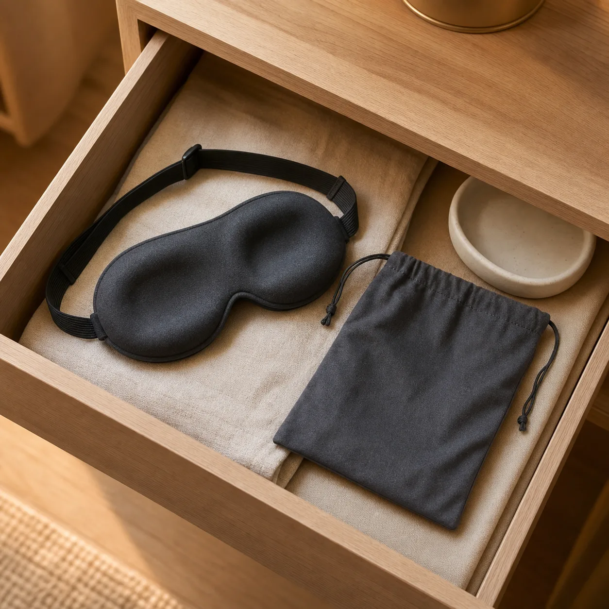 Contoured Blackout Blindfold - Adjustable Sensory Eye Mask - Image 3