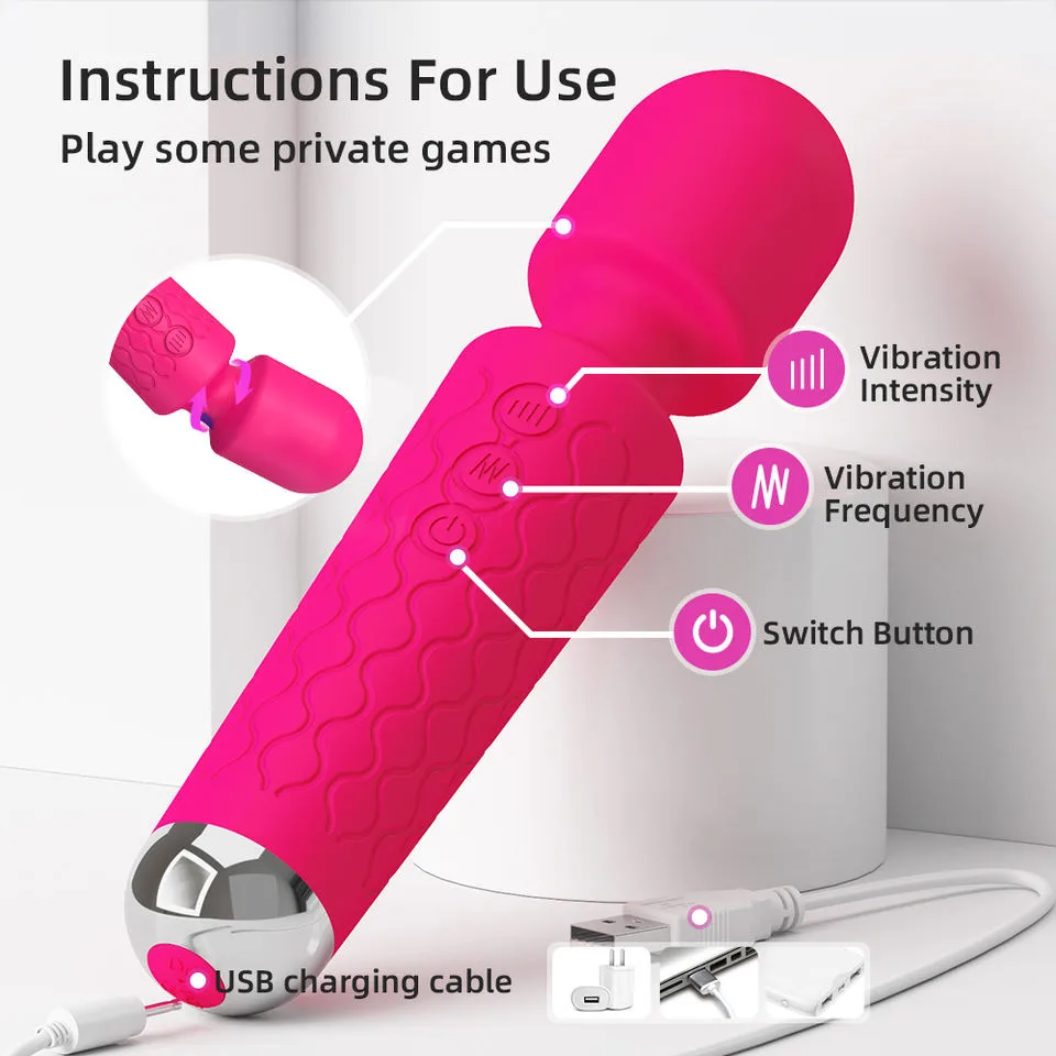 Lanzhe WMJ01-2L Flexible-Neck Wand Massager - Image 6