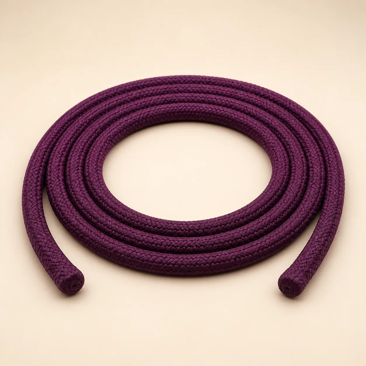 Deep-Plum Soft-Braid Bondage Rope