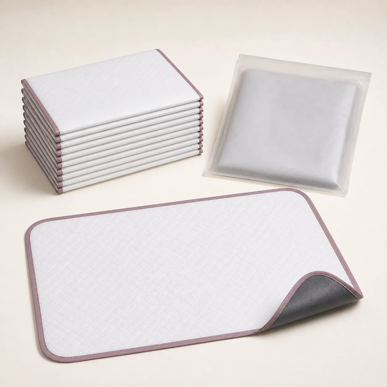 Disposable Absorbent Care Work Pads, 10-Pack
