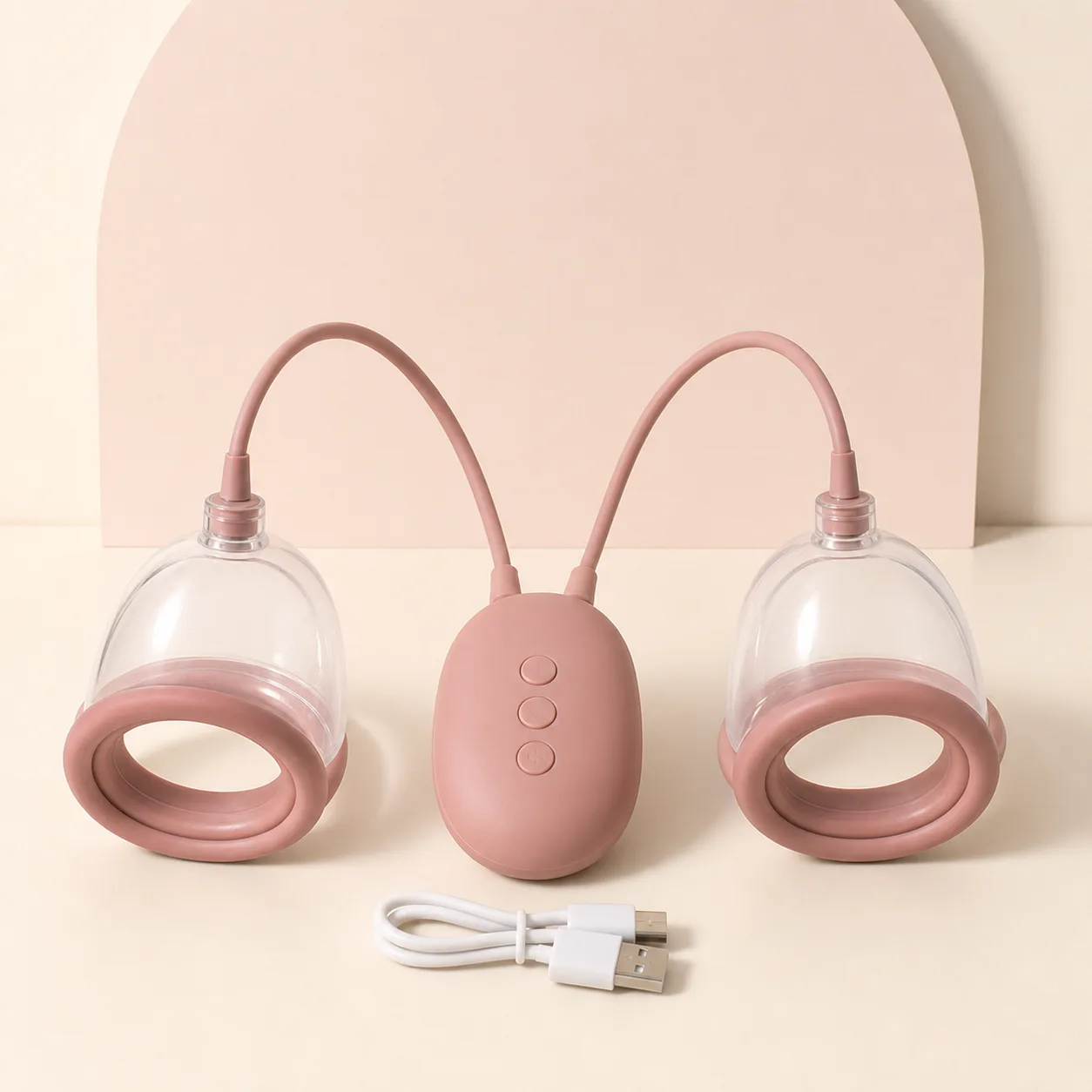 Dual Clear Suction-Cup Sensory Massager with Remote