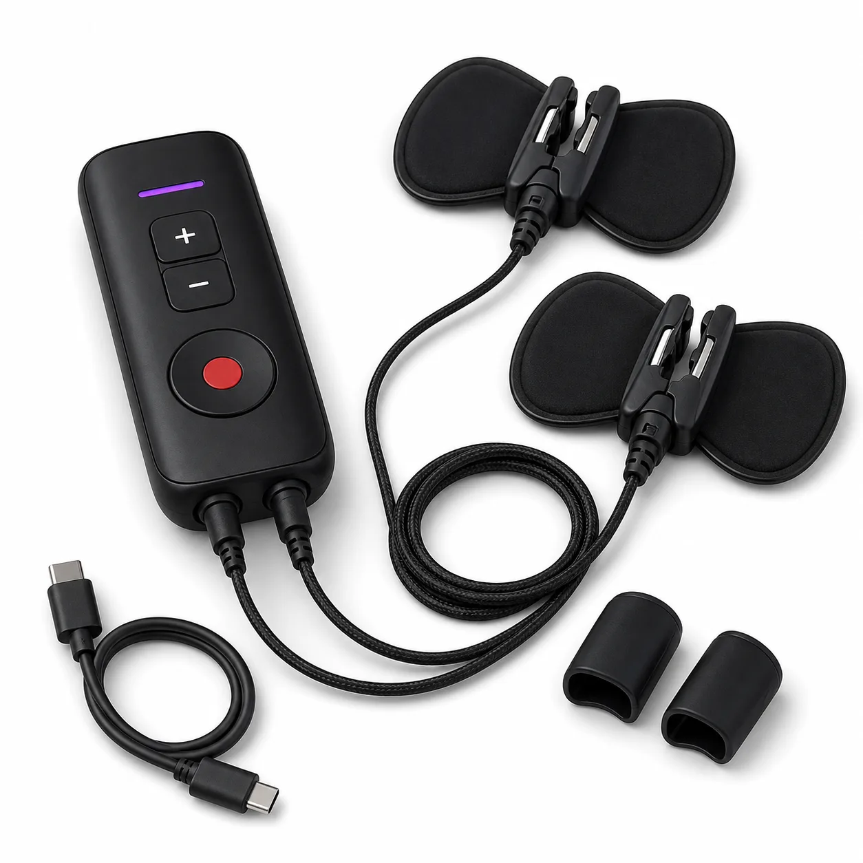 Dual-Clip Adjustable Pulse Controller Set