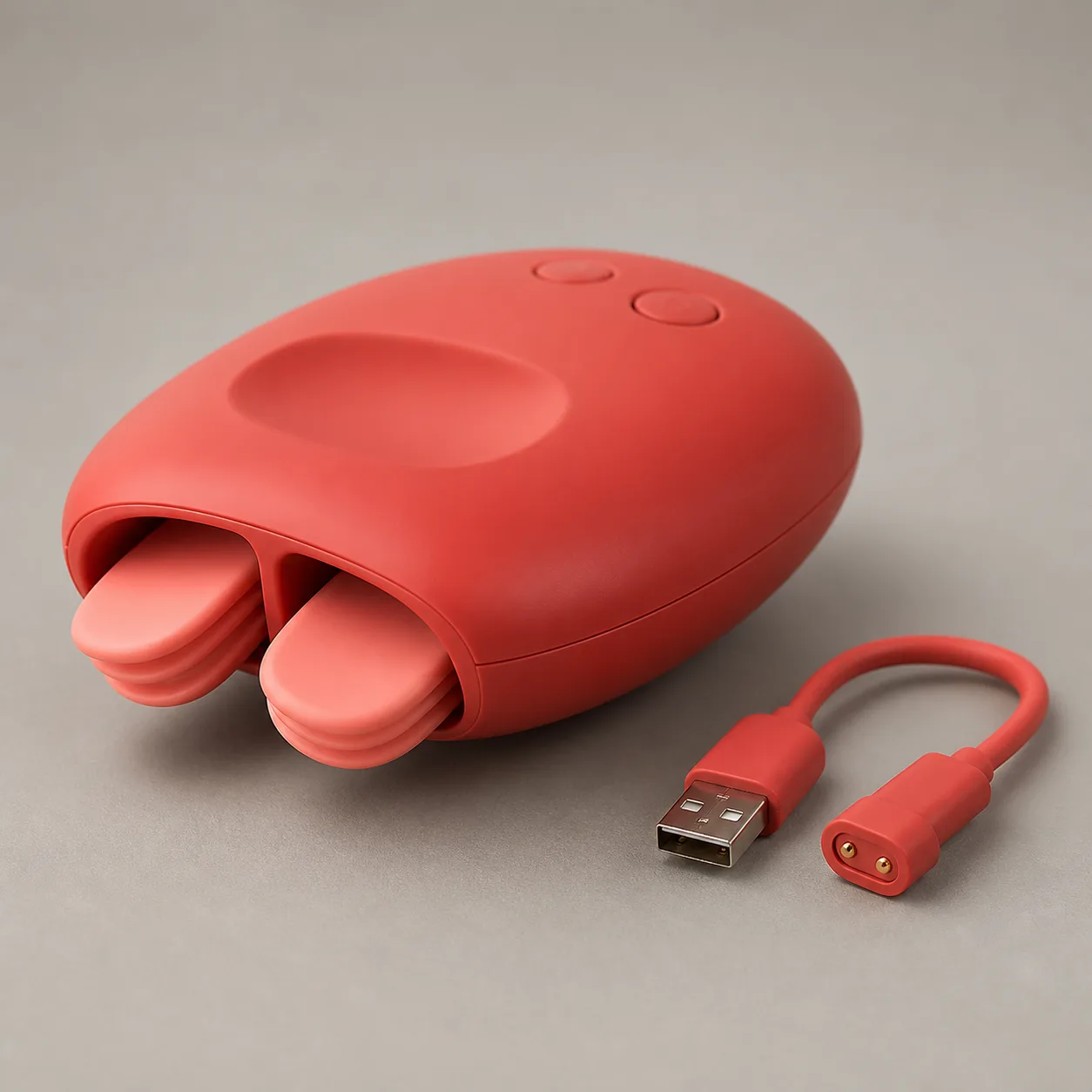 Dual-Flap Palm-Shell Vibrator