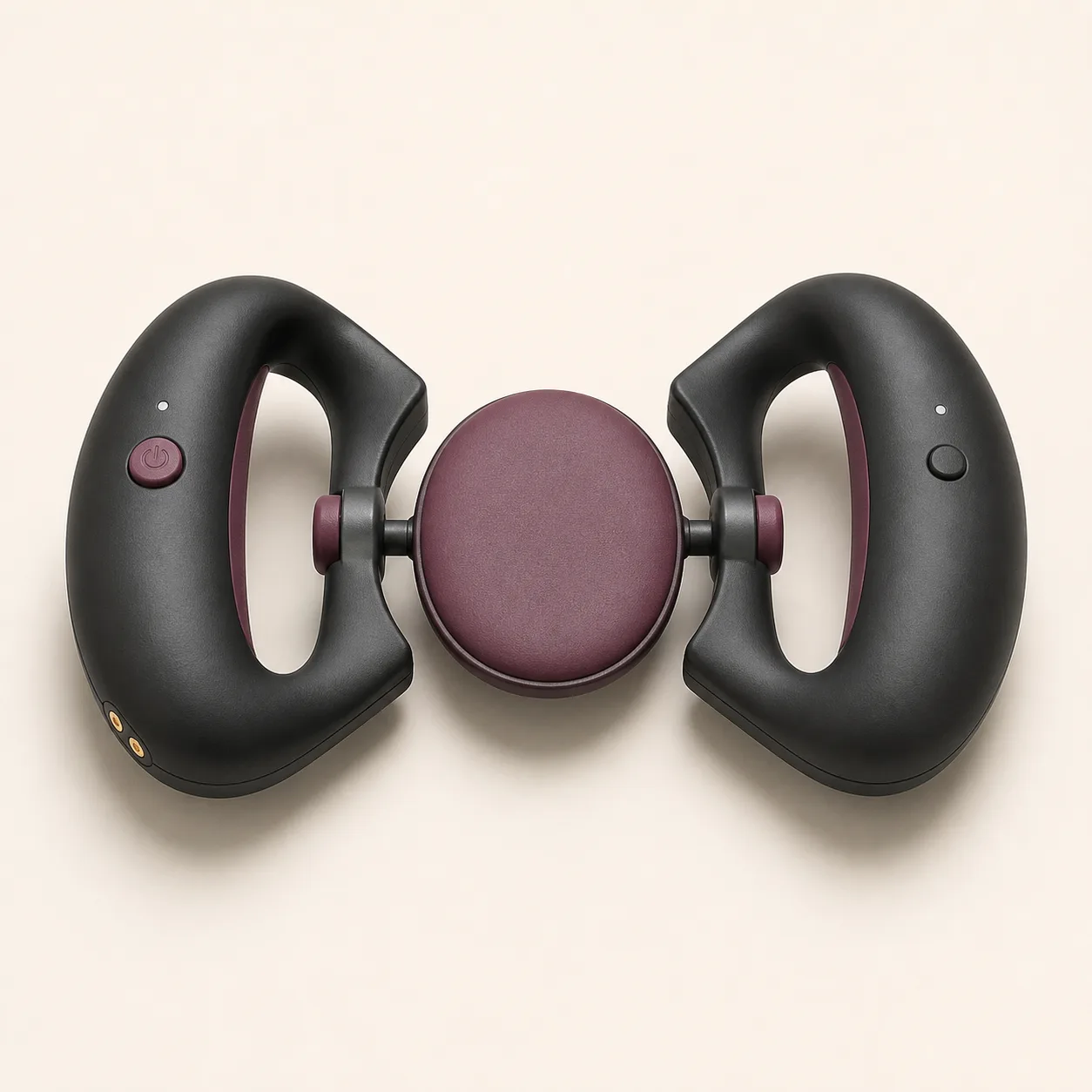 Dual-Handle Floating-Disc Couples Massager with Torque-Limit Bridge