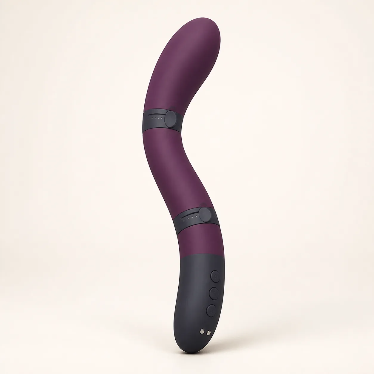 Dual-Pivot Angle-Lock Curved Vibrator with Tapered Oval Head