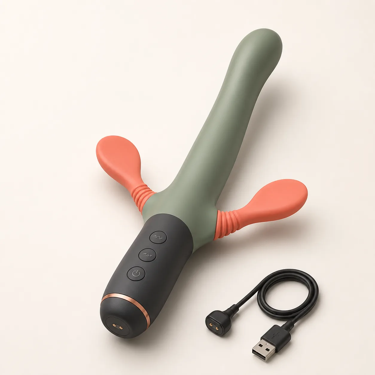 Dual-Swing Triple-Channel Rabbit Vibrator
