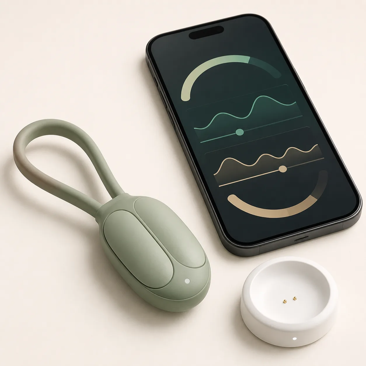 Dual-Zone Pressure-Feedback Kegel Vibrator