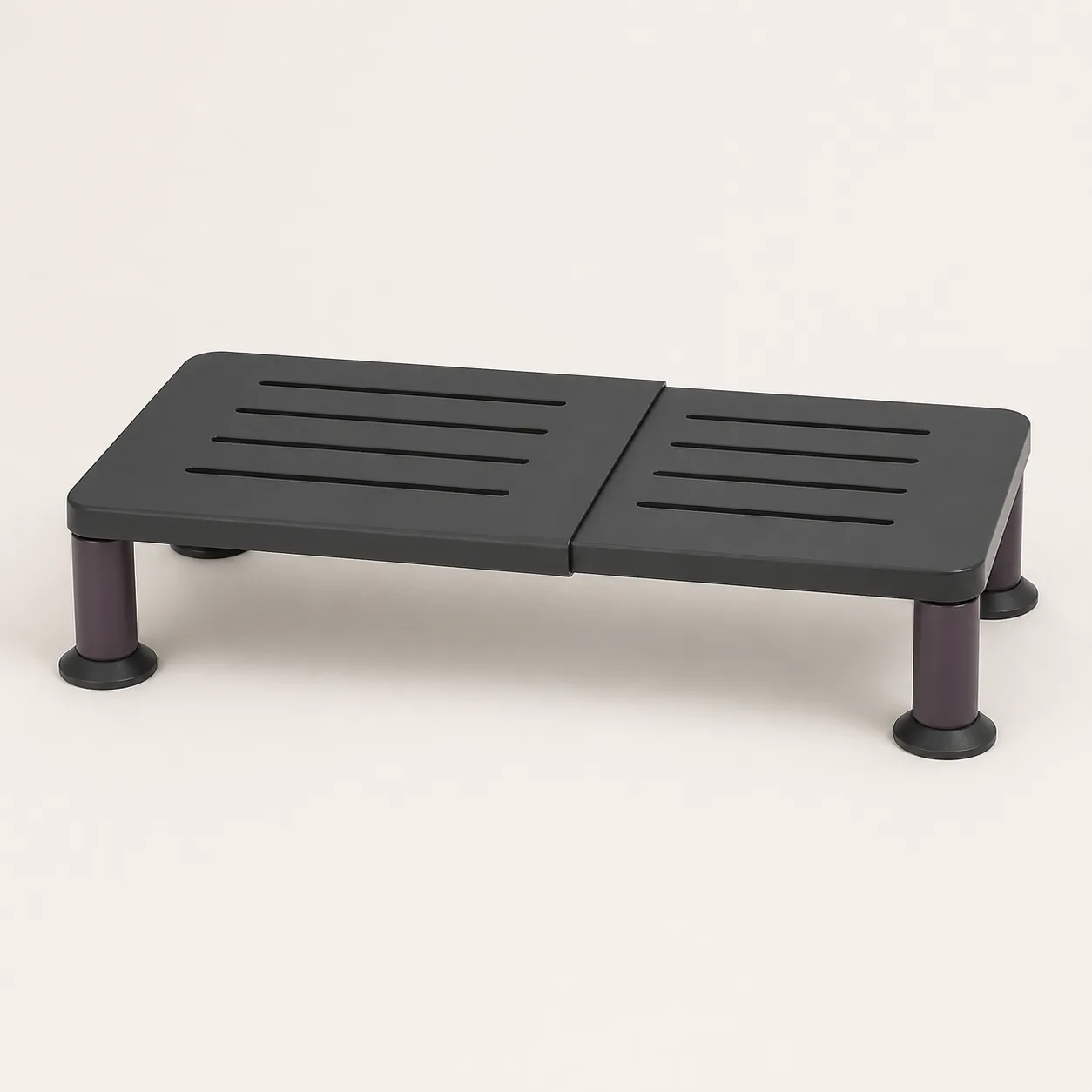 Expandable Care-Supply Cabinet Shelf Riser with Slotted Top