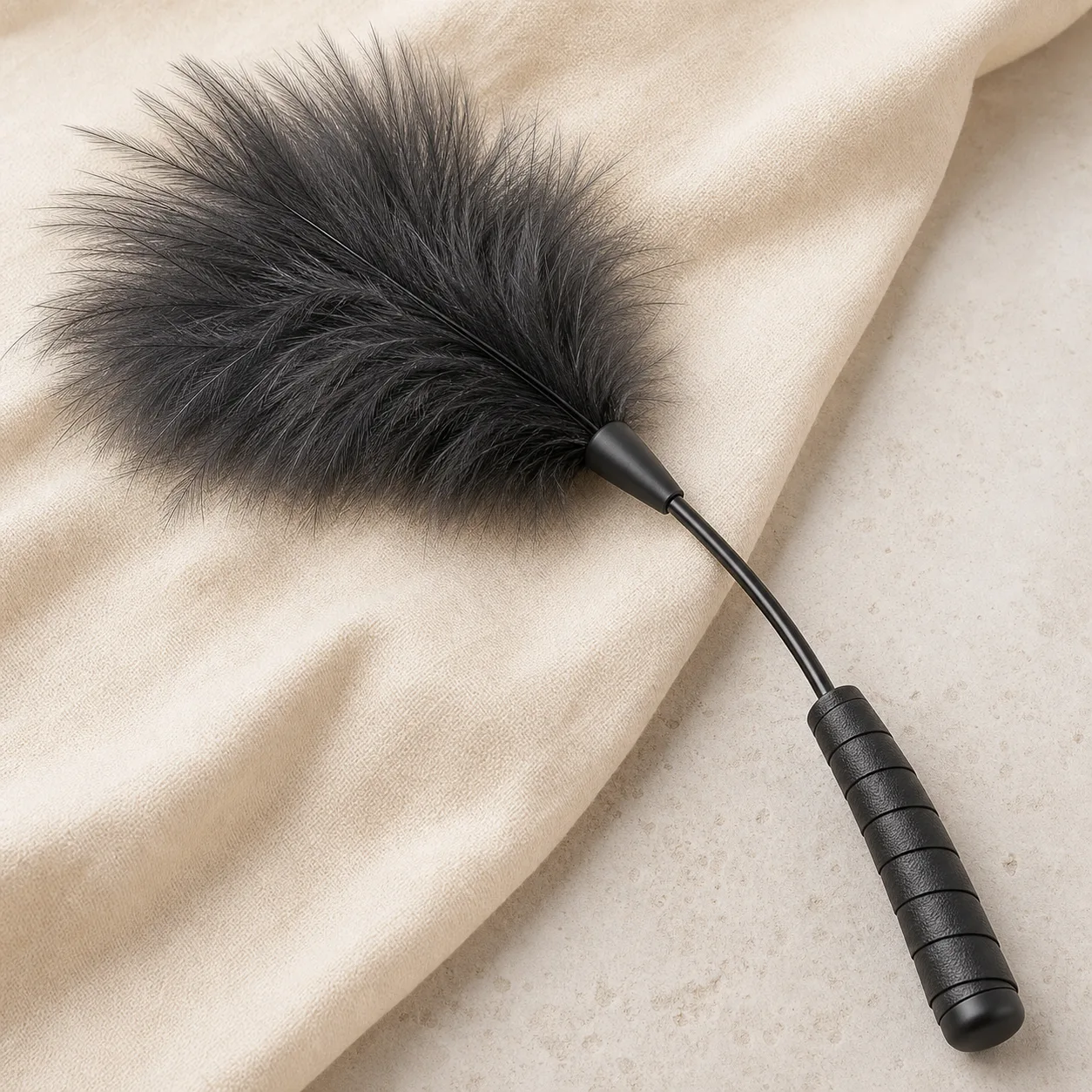 Soft Feather Sensory Tickler - Lightweight Couples Touch Wand - Image 2