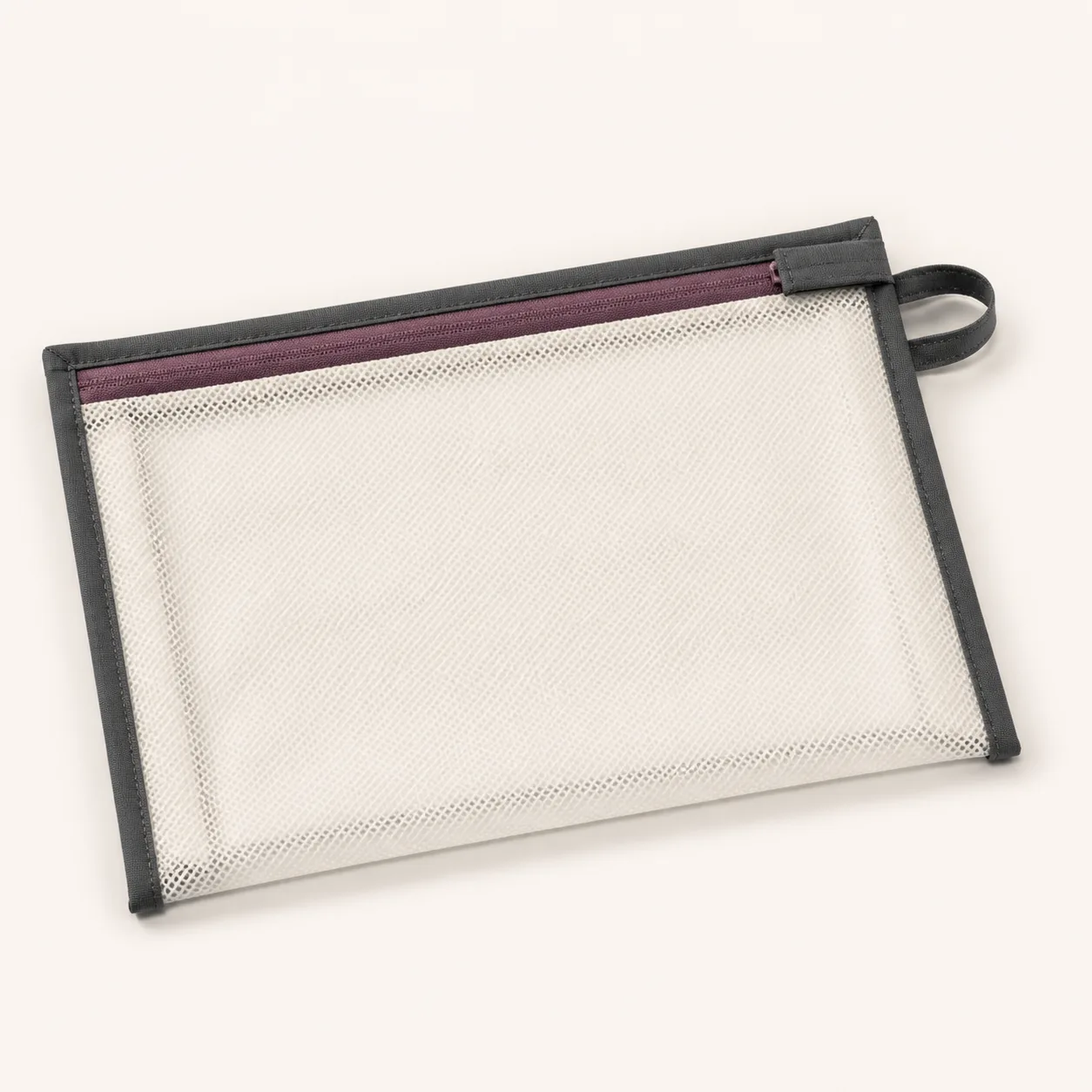 Fine-Mesh Care-Cloth Wash Bag with Covered Zipper