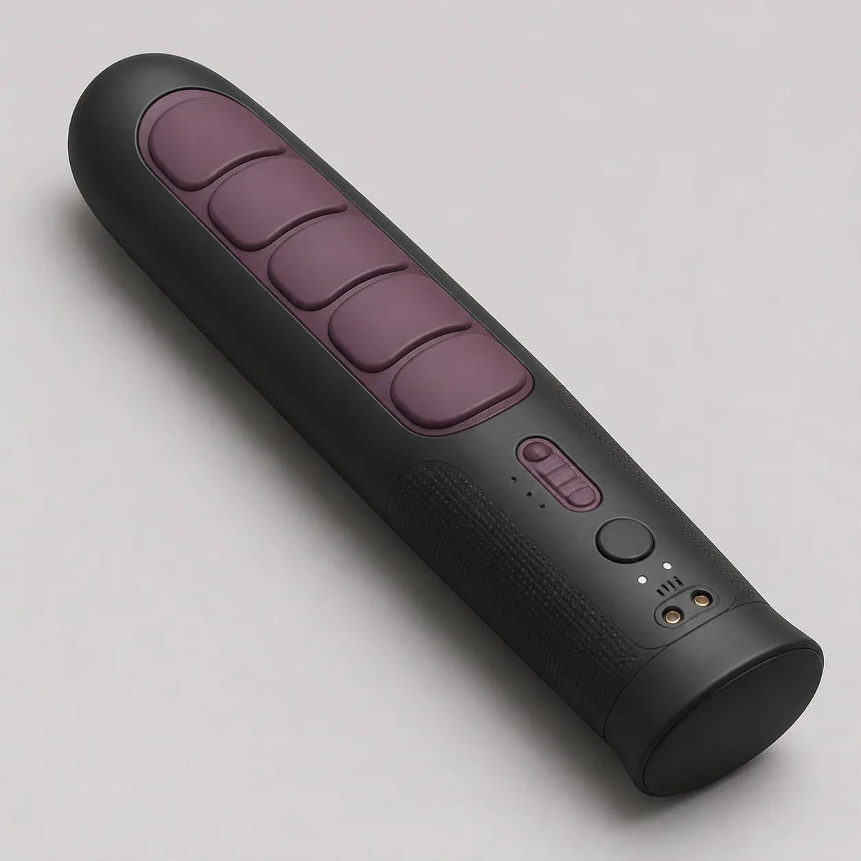 Five-Rib Sequential-Wave Pocket Vibrator with Three-Stop Phase Slider