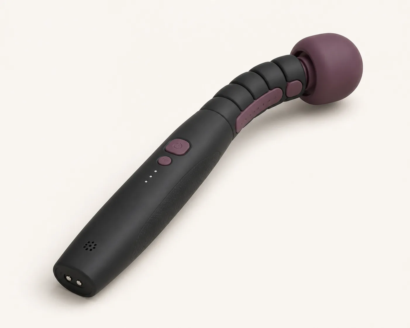 Five-Segment Variable-Stiffness Neck Wand with Locking Spine Slider