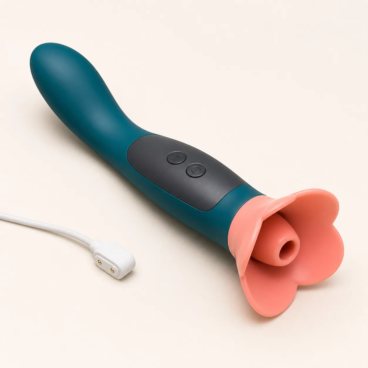 Flower-Cup Dual-End Air-Pulse Vibrator