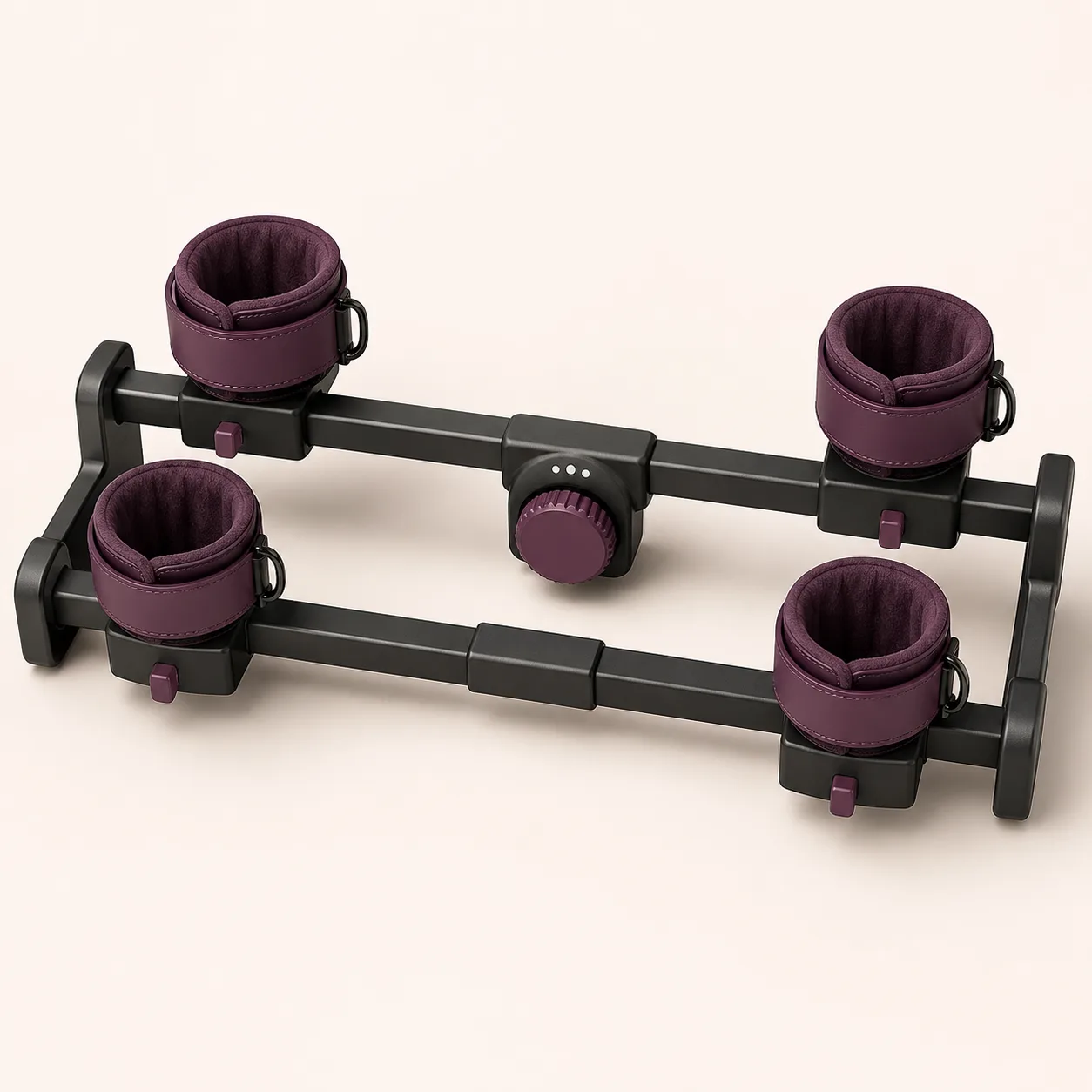 Four-Cuff Twin-Rail Indexed Spreader Restraint