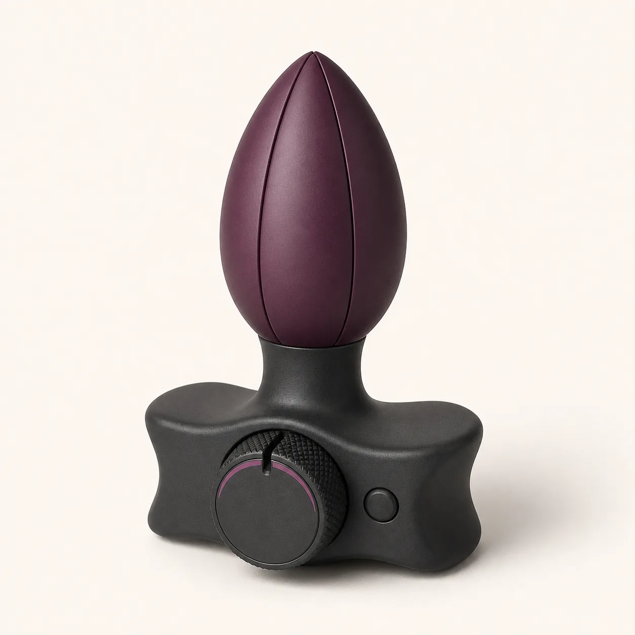 Four-Petal Torque-Limit Expanding Anal Plug with Wide Cross Base