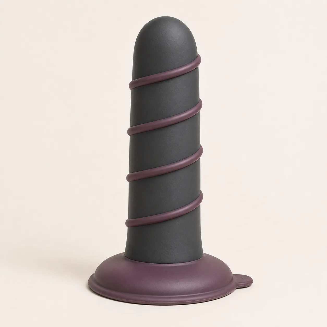 Four-Turn Helical Suction-Base Dildo
