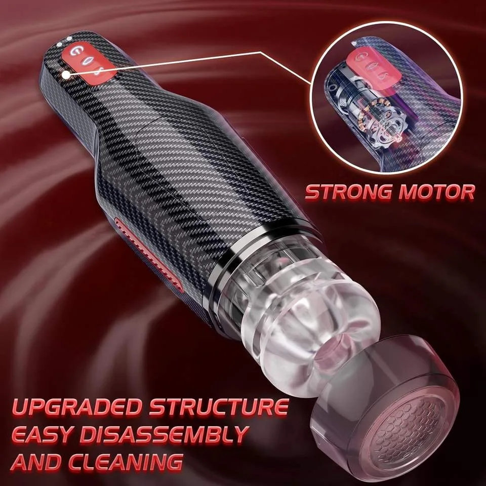GM-526 Black 10-Vibration 5-Suction Heated Masturbator - Image 6