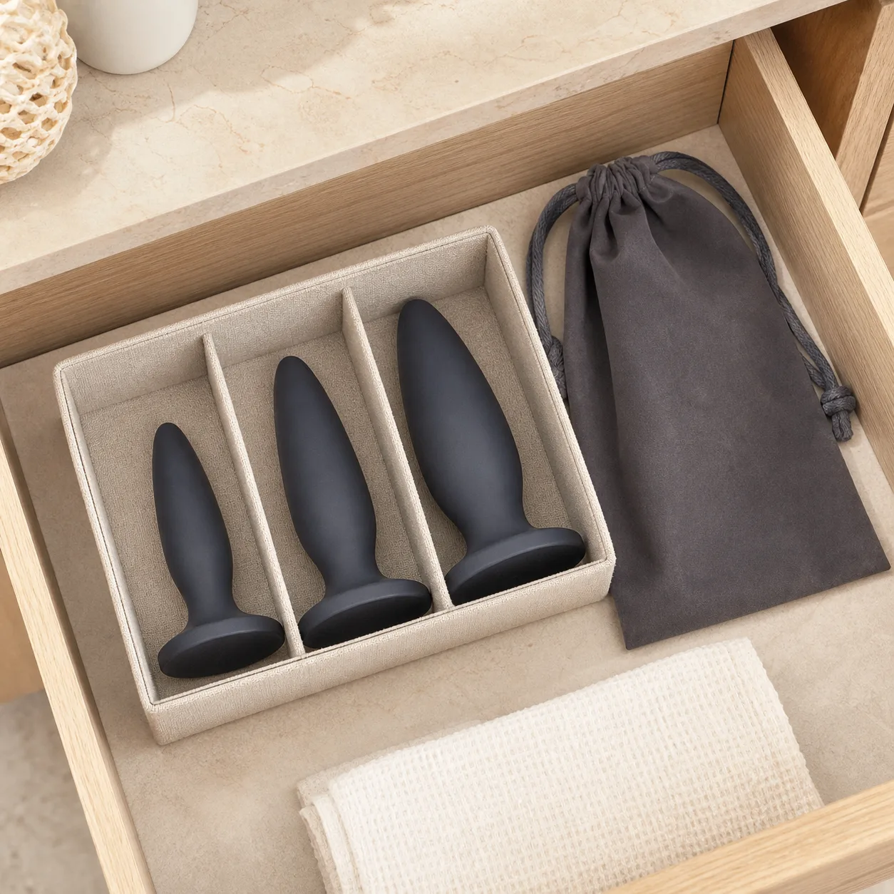Three-Piece Graduated Anal Training Set - Wide-Base Beginner Progression - Image 3