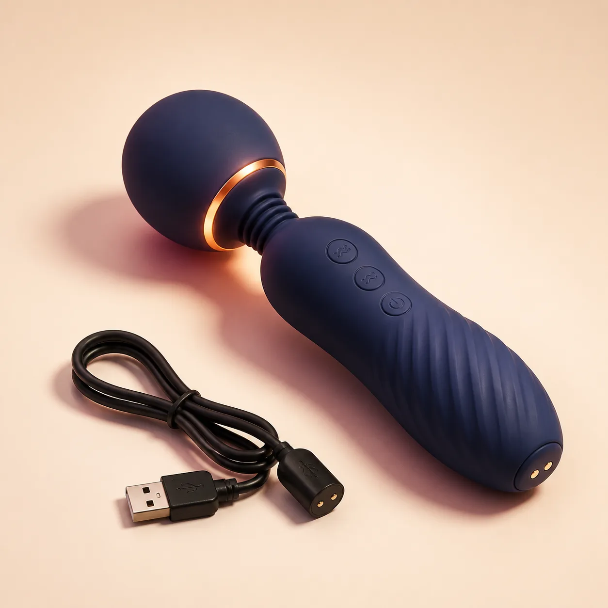 Heated Dual-Motor Flexible-Neck Mini Wand