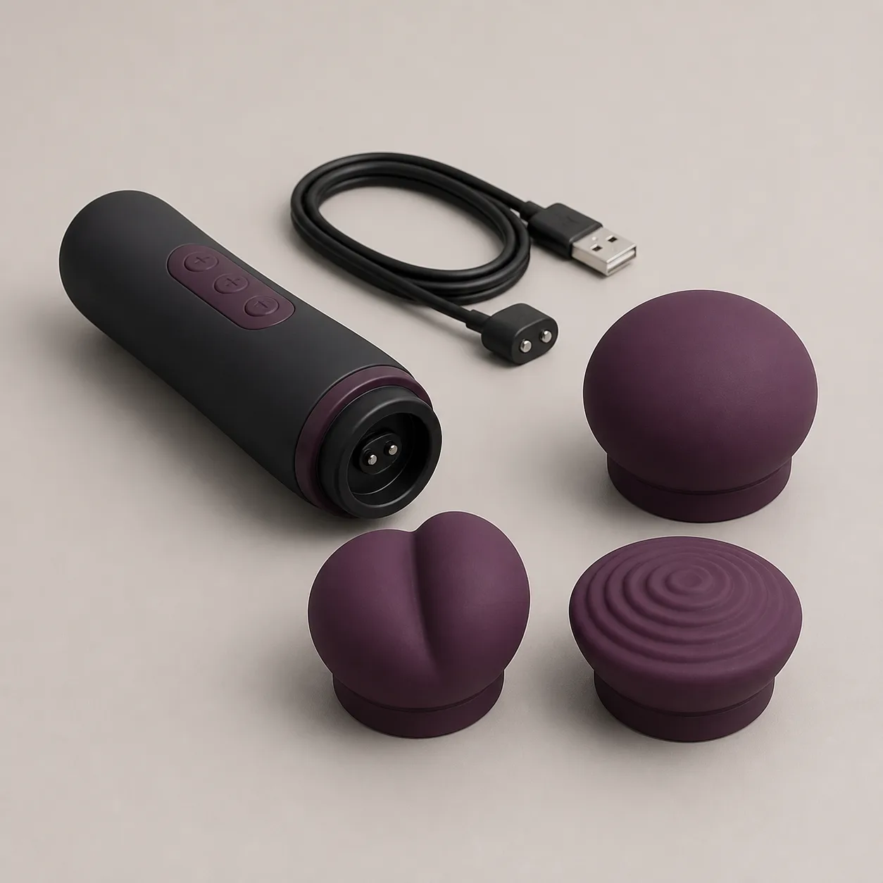 Interchangeable-Head Rechargeable Mini Wand