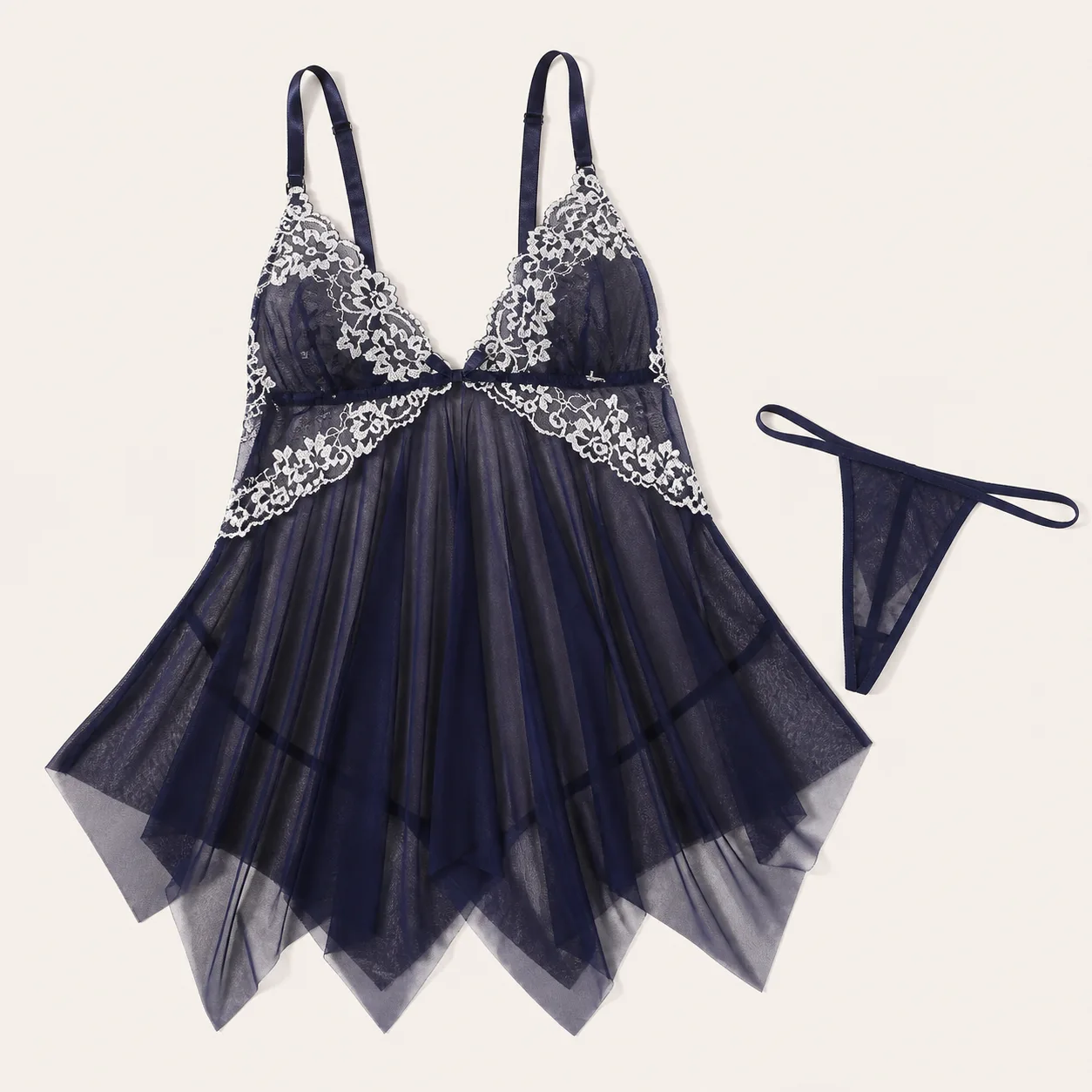 Jiyun Lace Handkerchief Babydoll: S-3XL, 16 Colors