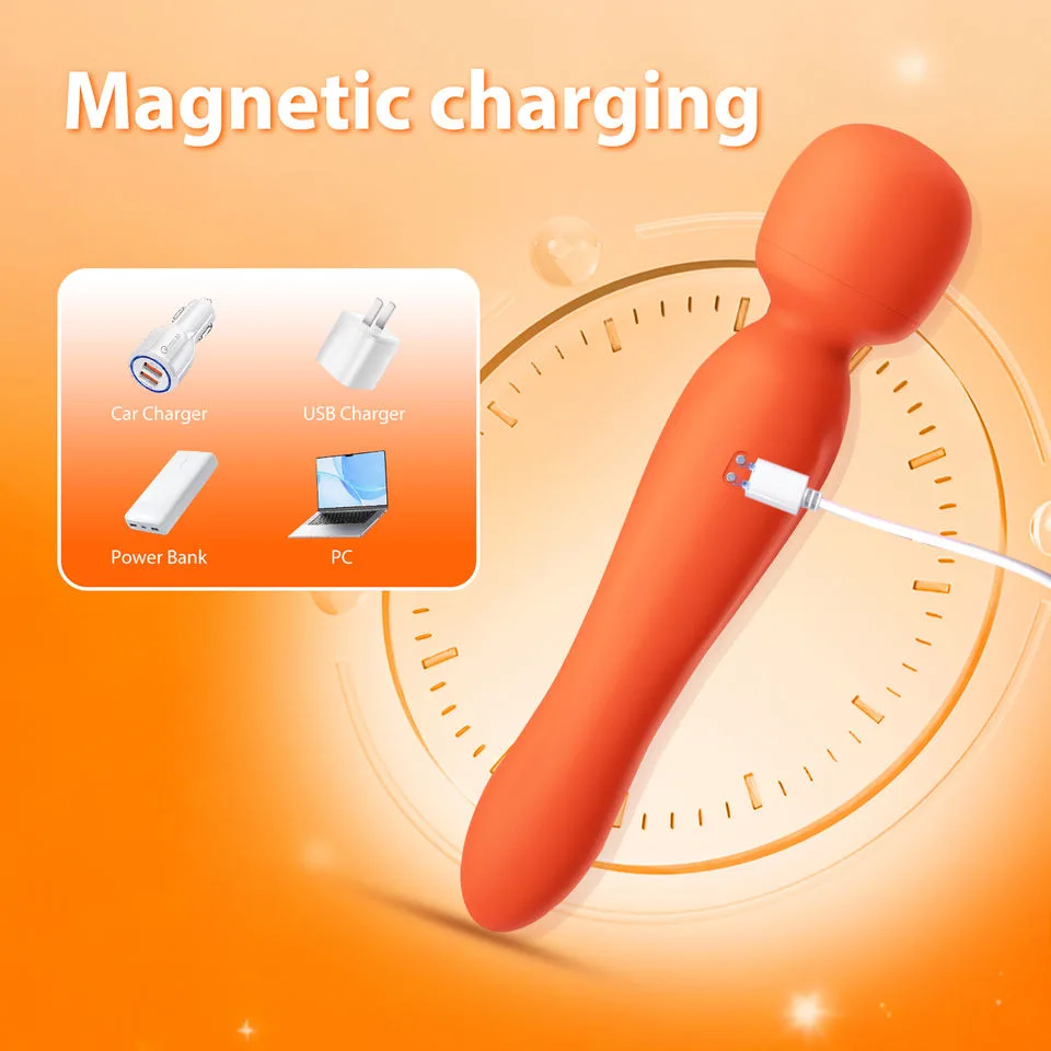KRSJJ V674 Orange Dual-Sided App Vibrator with 10 Modes - Image 6