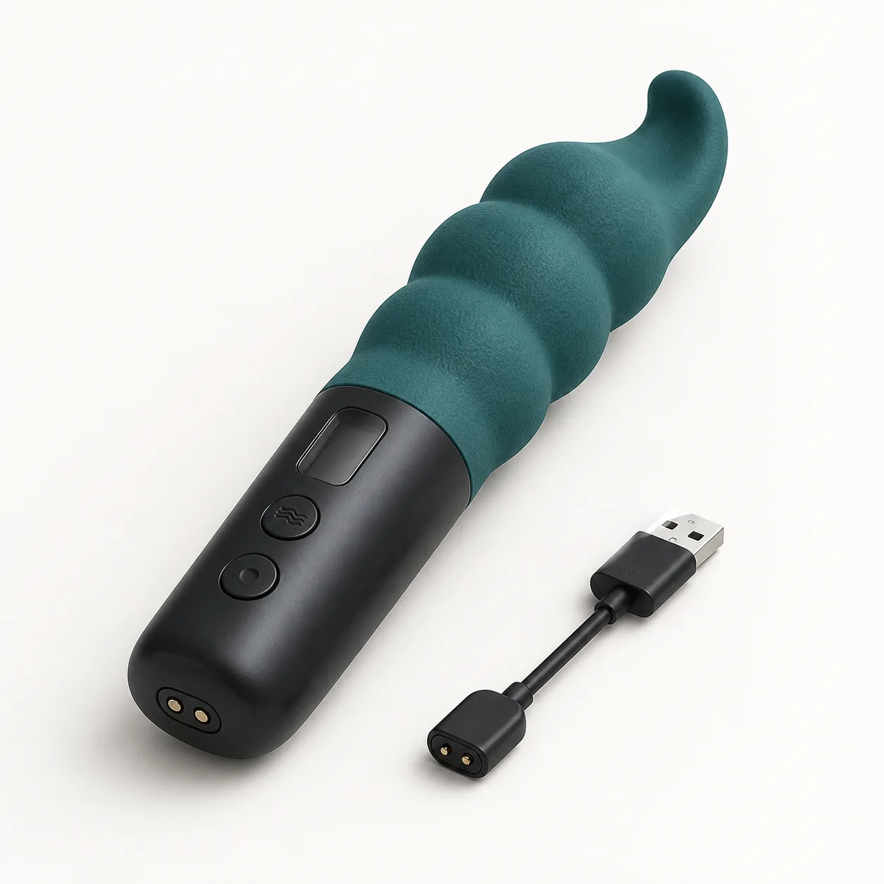LCD-Window Teal Tentacle Vibrator