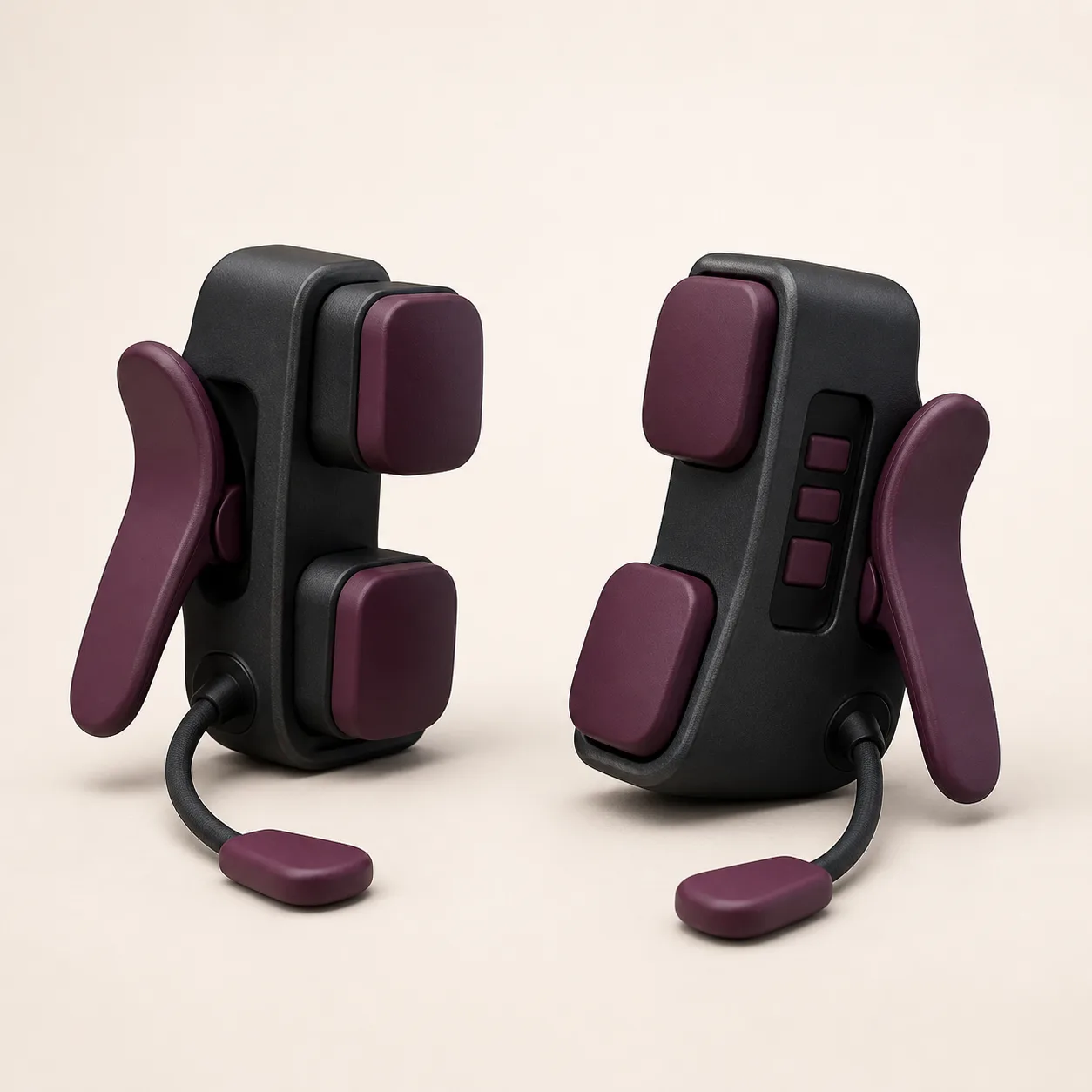 Lever-Release Parallel-Pad Sensory Clamps with Three-Stage Load Windows
