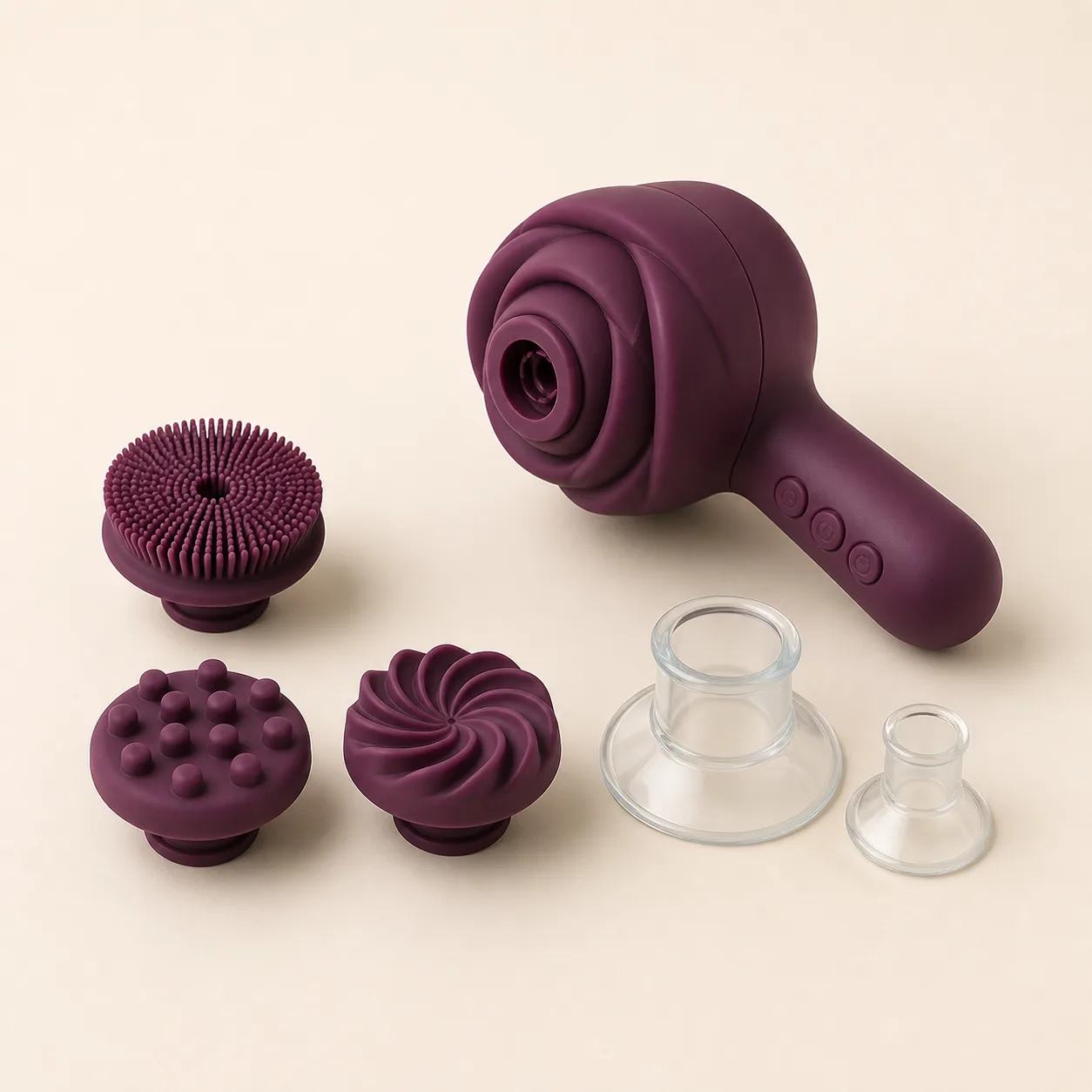 Modular Rotating Nipple Stimulator with Brush Heads