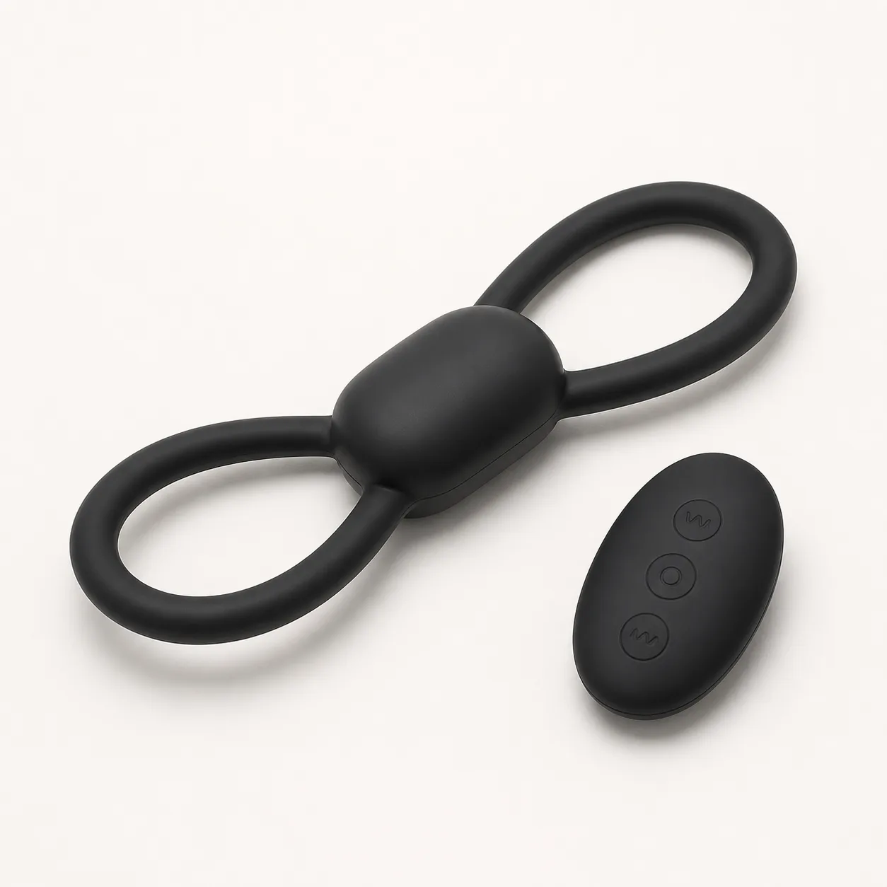 Magic Love MY-906 Black Remote Dual-Ring Couples Vibrator