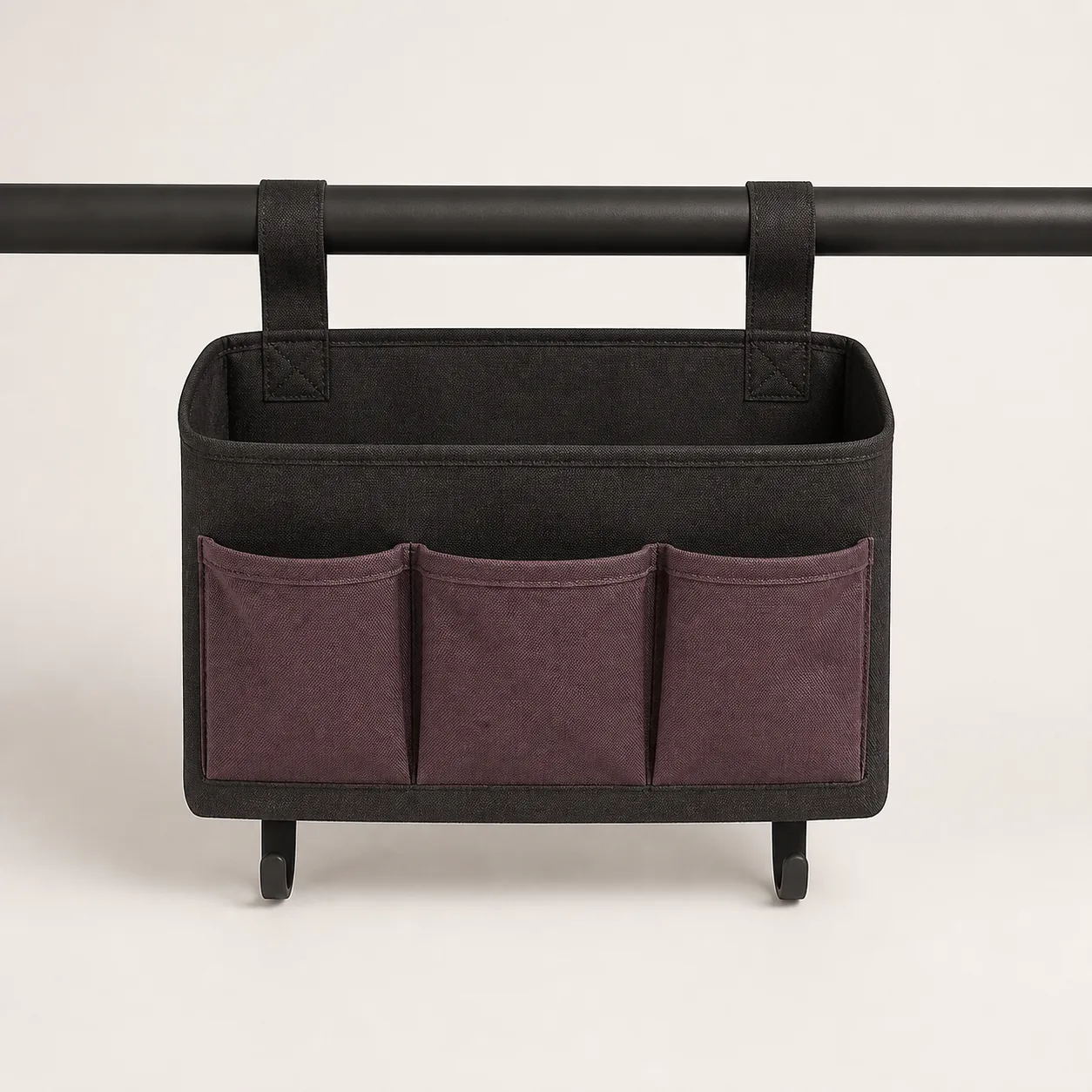 Opaque Multi-Pocket Bedside Care-Supply Caddy