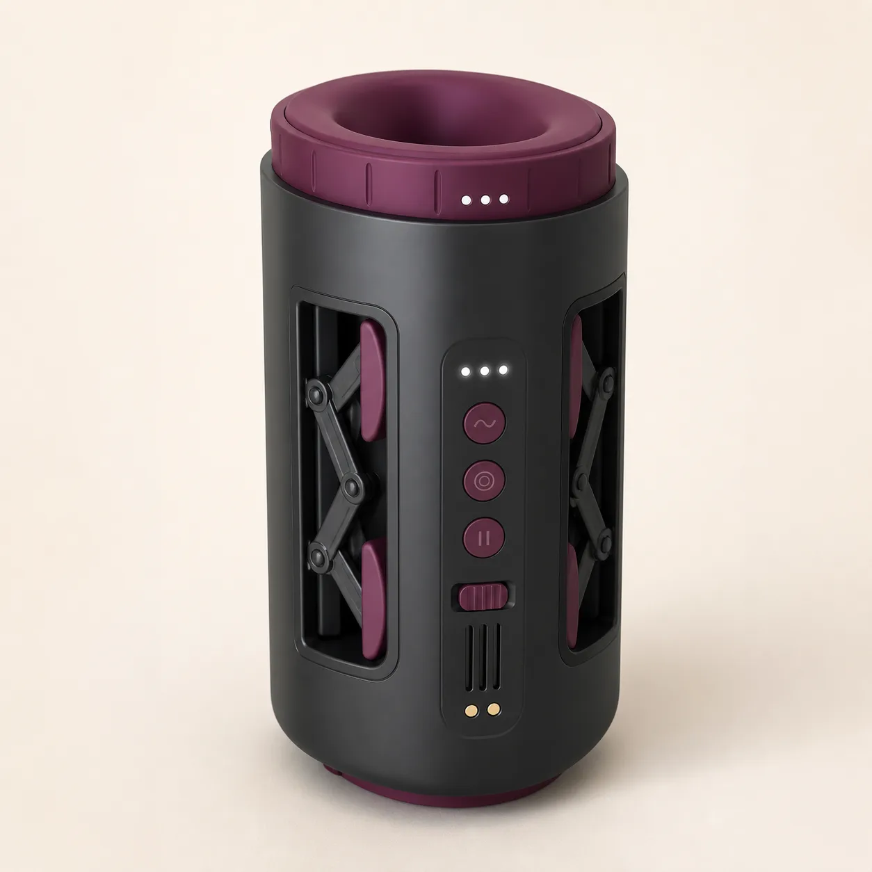 Opposed Dual-Scissor Four-Pad Automatic Stroker with Open-End Liner