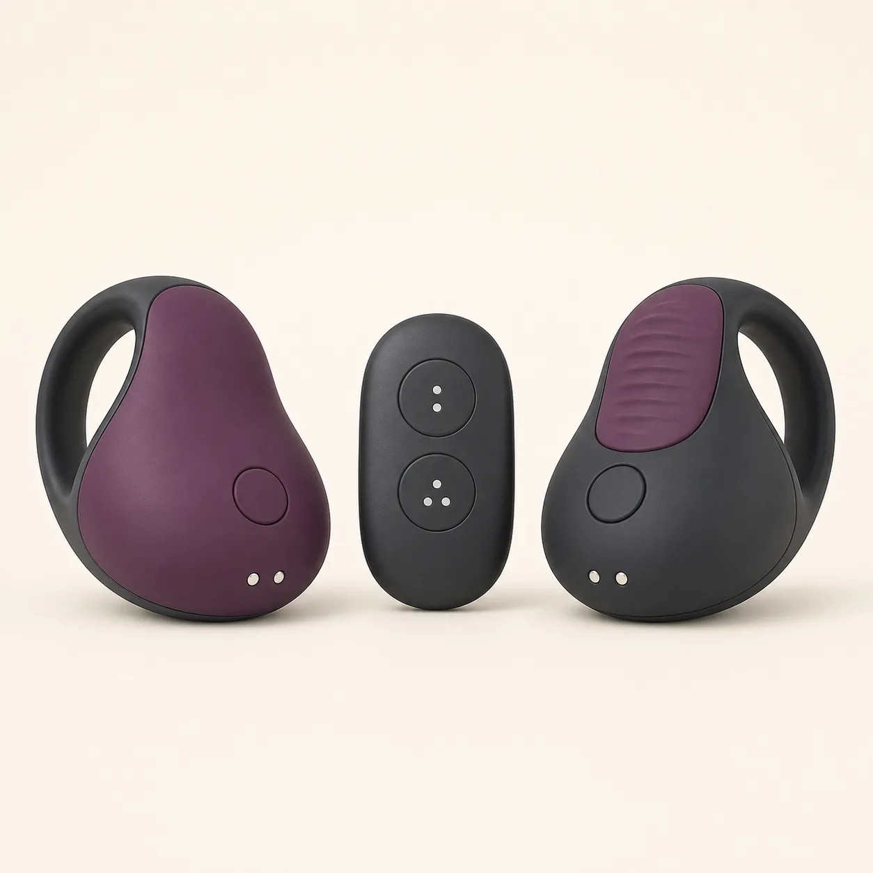 Paired Finger-Loop Couples Vibrator Set with Dual-Channel Remote