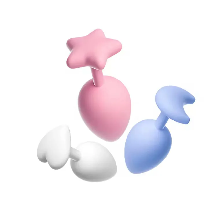 Pastel Heart-Moon-Star Graduated Anal Plug Set