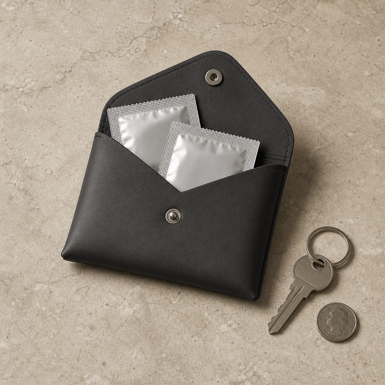 Portable Condom Travel Pouch – Foil Care Guide
