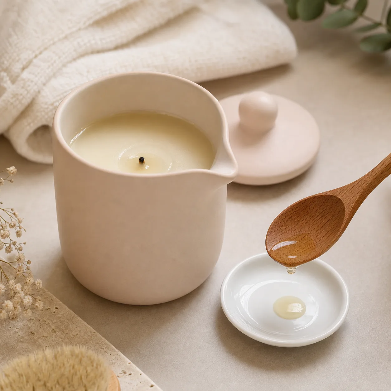 Pour-Spout Massage Candle for External Body Massage - Image 2