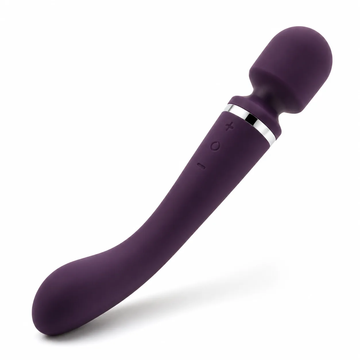 Purple Double-End Flex-Neck Wand with Bulb Head and Tapered Tip