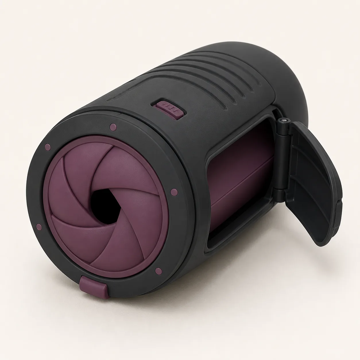 Quarter-Turn Iris-Entry Manual Stroker with Hinged Cleaning Door